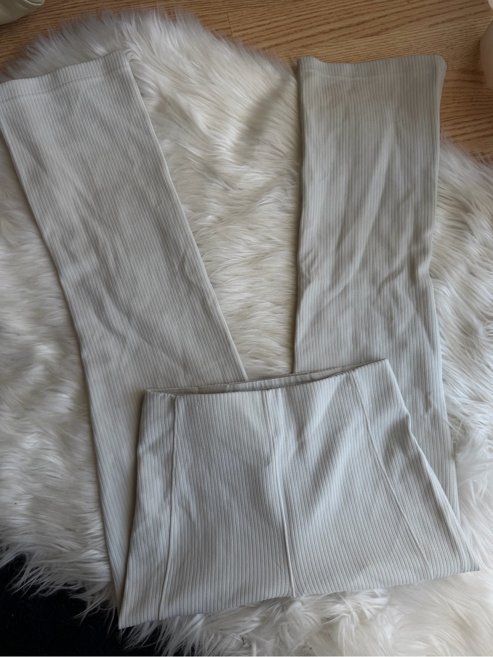 lululemon athletica Ribbed High-Waist Wide-Leg Pants